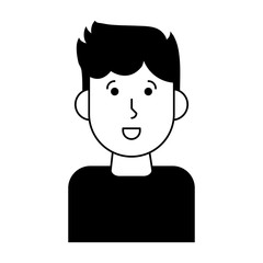 happy man cartoon icon image vector illustration design 