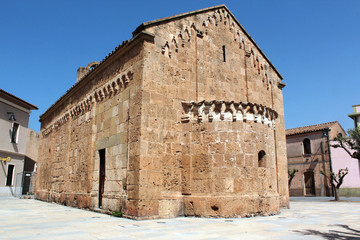 St. Peter's Church - 1225 AD, from the Pisan, 13th century, Romanesque facade - Villa San Pietro -...