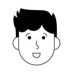 happy man cartoon icon image vector illustration design 