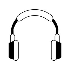 isolated headphones icon image vector illustration design 
