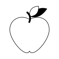 apple fruit icon image vector illustration design 