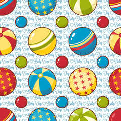 Child toy seamless pattern. Design element 