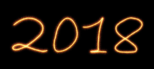 New Year 2018 - 3D Rendered Image