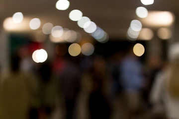 Bokeh at night in the city as a background