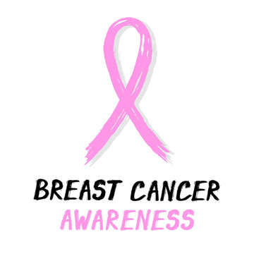 Symbolic ribbon - pink - breast cancer awareness 