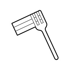 fork with Delicious spaghetti isolated icon vector illustration design