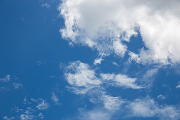 blue sky with clouds