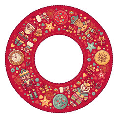 Merry Christmas background. Textless template