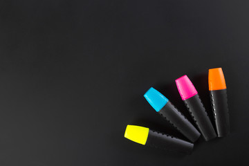 Colored felt pens