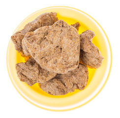 Dry food in bowl for large breeds of dogs