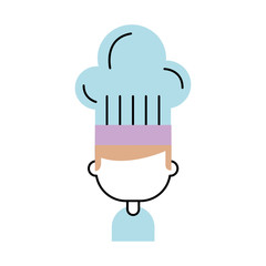chef avatar character icon vector illustration design