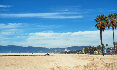 American beach of Santa Monica - California