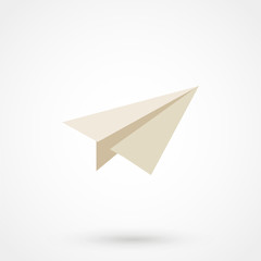 Naklejka premium Paper Plane sign. Airplane symbol icon. Vector Eps 10