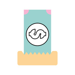 Restaurant account isolated icon vector illustration design