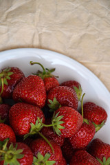 Strawberry farmland organic berry vintage paper 4