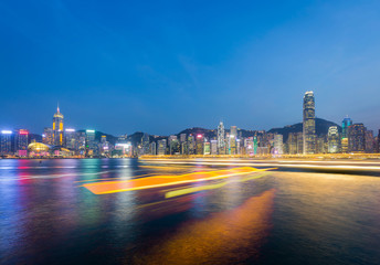 Fototapeta na wymiar Hong Kong city at dusk