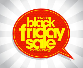 Black friday sale poster concept