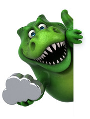 Fun dinosaur - 3D Illustration © Julien Tromeur