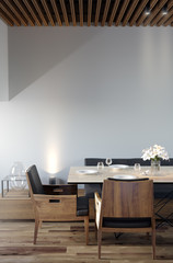 3d illustration, interior cafe, restaurant