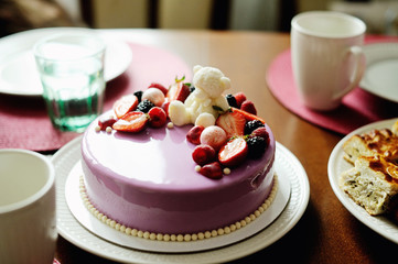 Beautiful purple cak