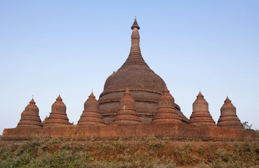 Ancient Ratanabon stupa in Mrauk U, Rakhine state of Myanmar
