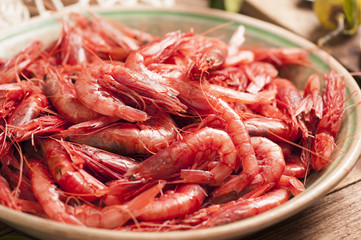 Fresh Prawns ready for cook