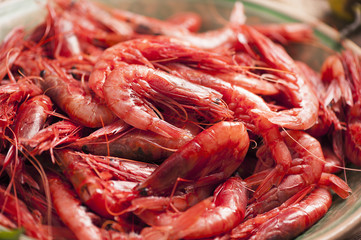 Fresh Prawns ready for cook