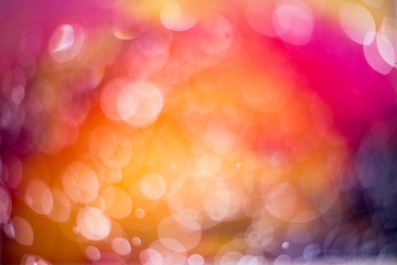 Abstract hot color bokeh Background.