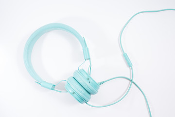 blue earphone