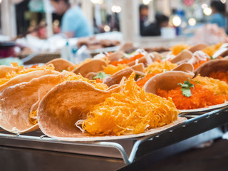 Thai street food “Thai Crispy Pancake