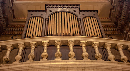 pipe organ at Stella Maris church, Haifa, Israel