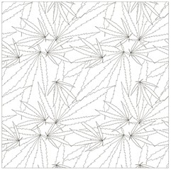 Seamless floral monochrome pattern stock vector illustration