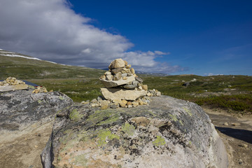 Steinturm in Norwegen