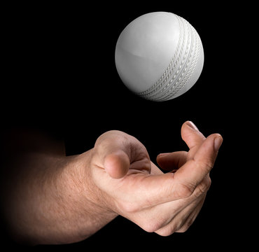 Hand Tossing Cricket Ball