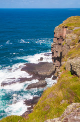 Coastal rocks in Scottish highlands
