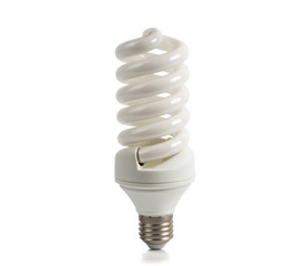 Economical lamp on a white background
