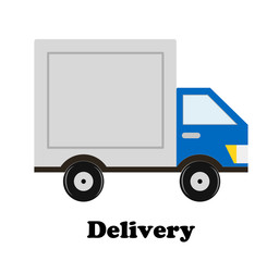 delivery car icon design, stock vector illustration eps10 graphic