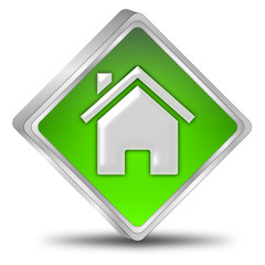 Home Button - 3D illustration