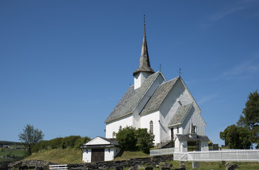 Fototapeta na wymiar Europe Norway Ulnes church