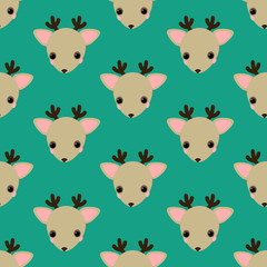 Deer seamless pattern