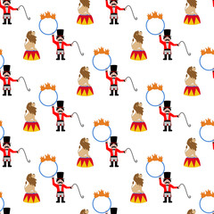 Lion and trainer pattern