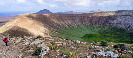 Canary Islands - Lanzarote - Caldera Blanca in Timanfaya national park