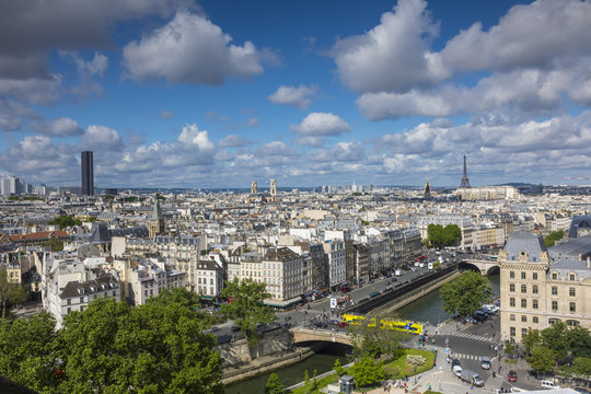 Cityscape of Paris, France