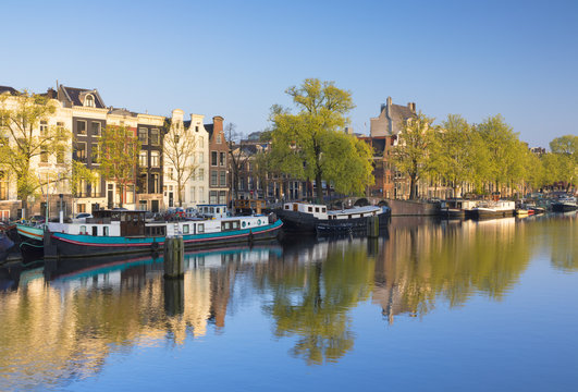 Amstel River, Amsterdam, Netherlands