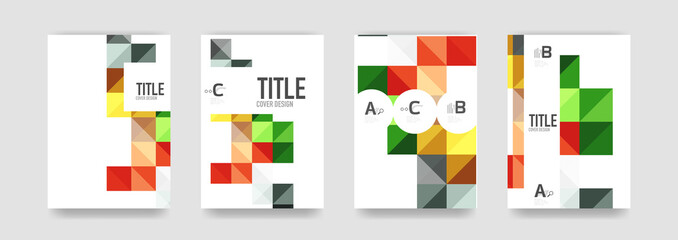 Set of brochure cover templates