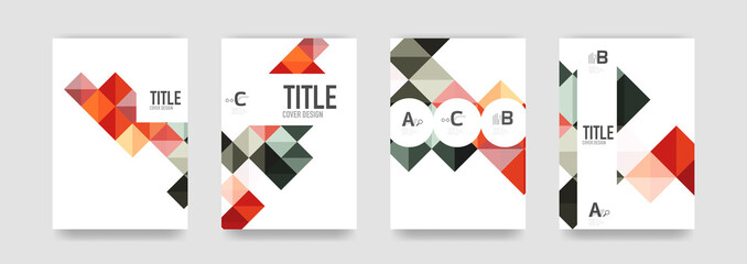 Set of brochure cover templates