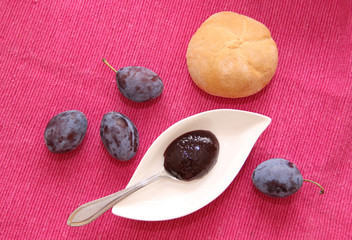 Jam and plums