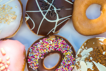 Selection of Fried Donuts or Doughnuts