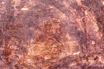 Rusted metal texture on vintage car