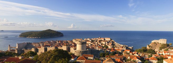 Panorama of Dubrovnik Old Town in the morning